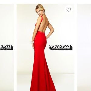 Mermaid Red Prom Dress